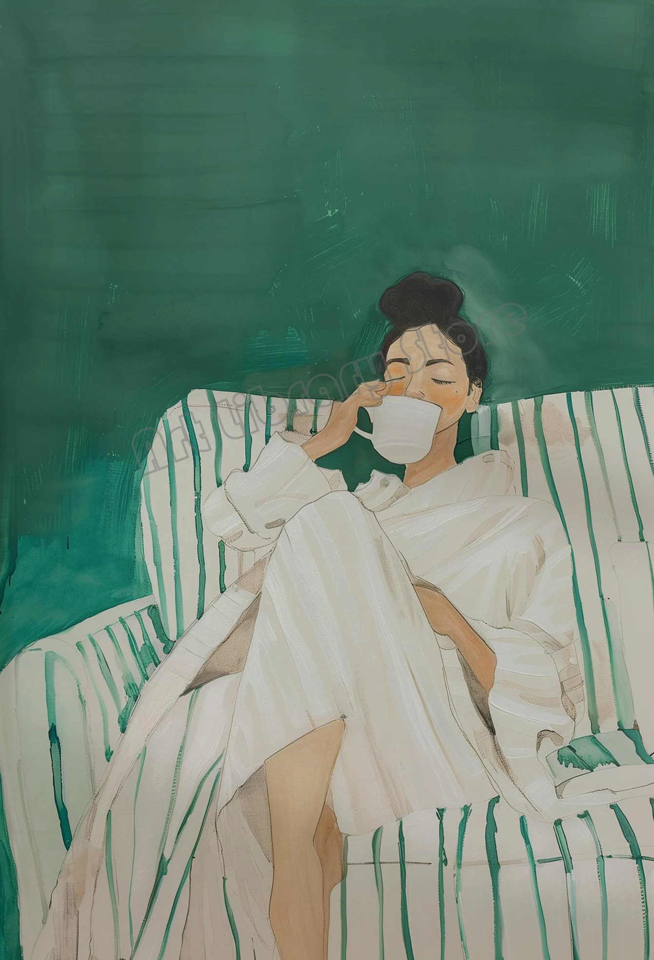 

Абстрактная картина на холсте зеленый