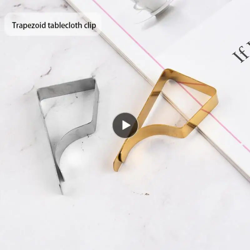 

Stainless Steel Tablecloth Table Skirt Clip Tables Cover Clip Holder Cloth Clamps Picnic Wedding Party Home Garden Supplies