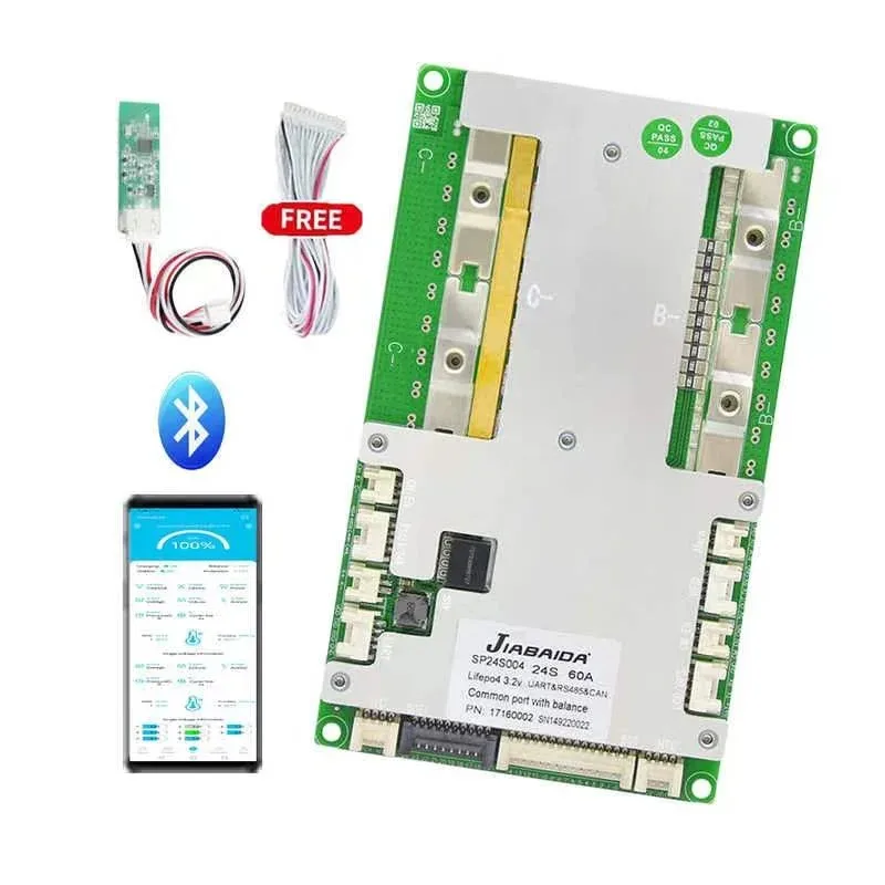 Литий-ионный аккумулятор JIABAIDA 8S BMS LiFePo4 10S 13S 14S 16S 20S 24S 40A-200A