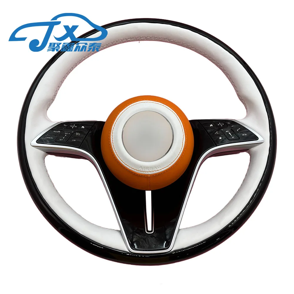 

For Mercedes Benz imported S-class Maybach modified peach grain steering wheel, old S350L/S320 assembly