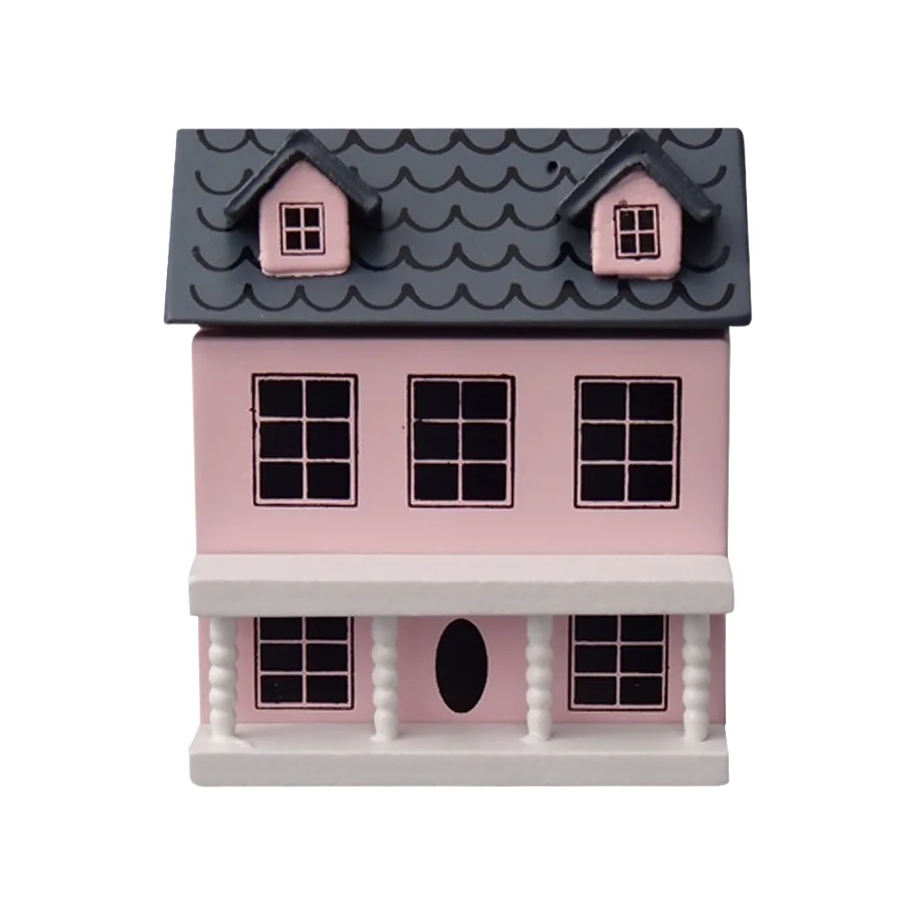 

Wood Crafts Kids Villa Small House Wooden Mini Furniture Accessories Ornament Micro Villas Model Tiny Child Dollhouse