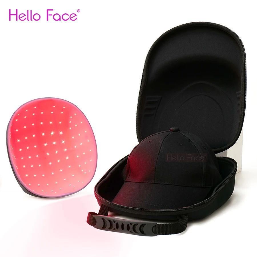 Laser Hair Growth Cap Men and Women Hair Loss Hat Hair Restore Scalp Treatment Device With Travel Bag