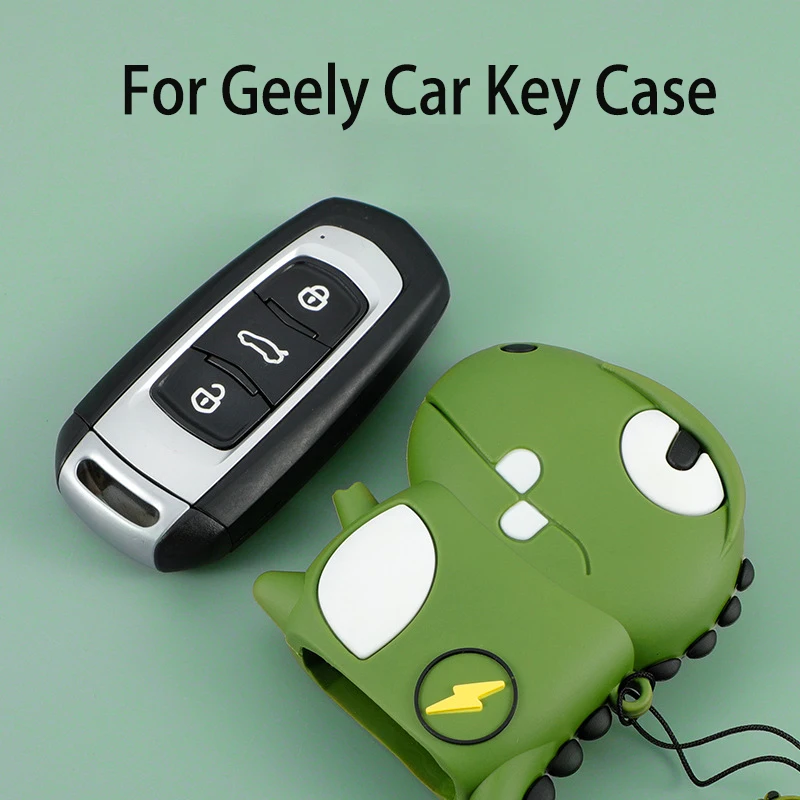 

Silicone For Geely Atlas Boyue NL3 EX7 EmgrandX7 Emgrarand X7 Borui Smart Remote Car Key Case Cover Fob Bag Ring Accessories