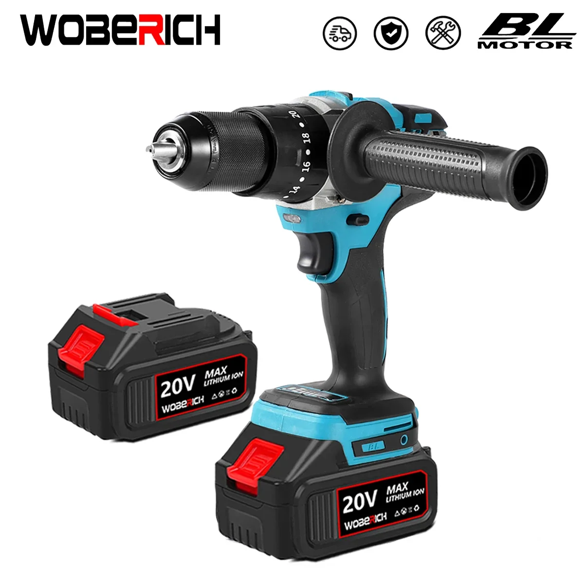 

18V 13mm cordless impact drill brushless impact drill screwdriver drill Industrial Grade compatible For Makita 18V battery