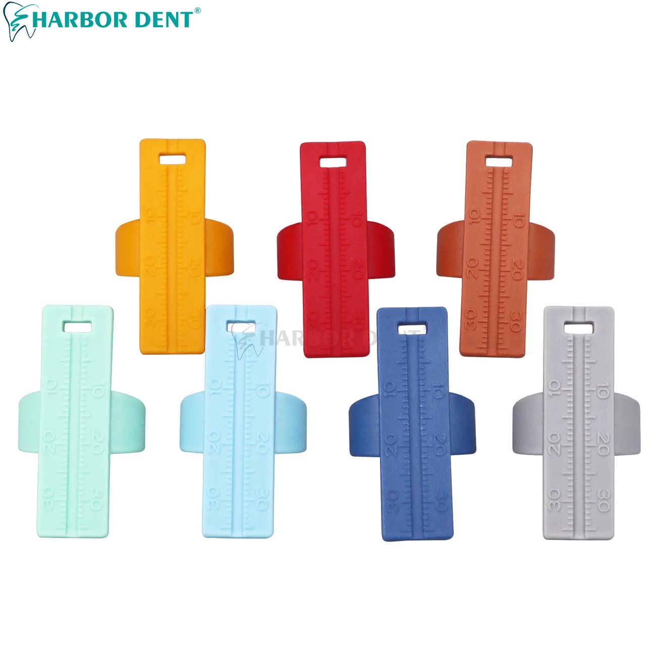 1 шт. цветная Линейка-эндонтическое кольцо для измерения корневого канала