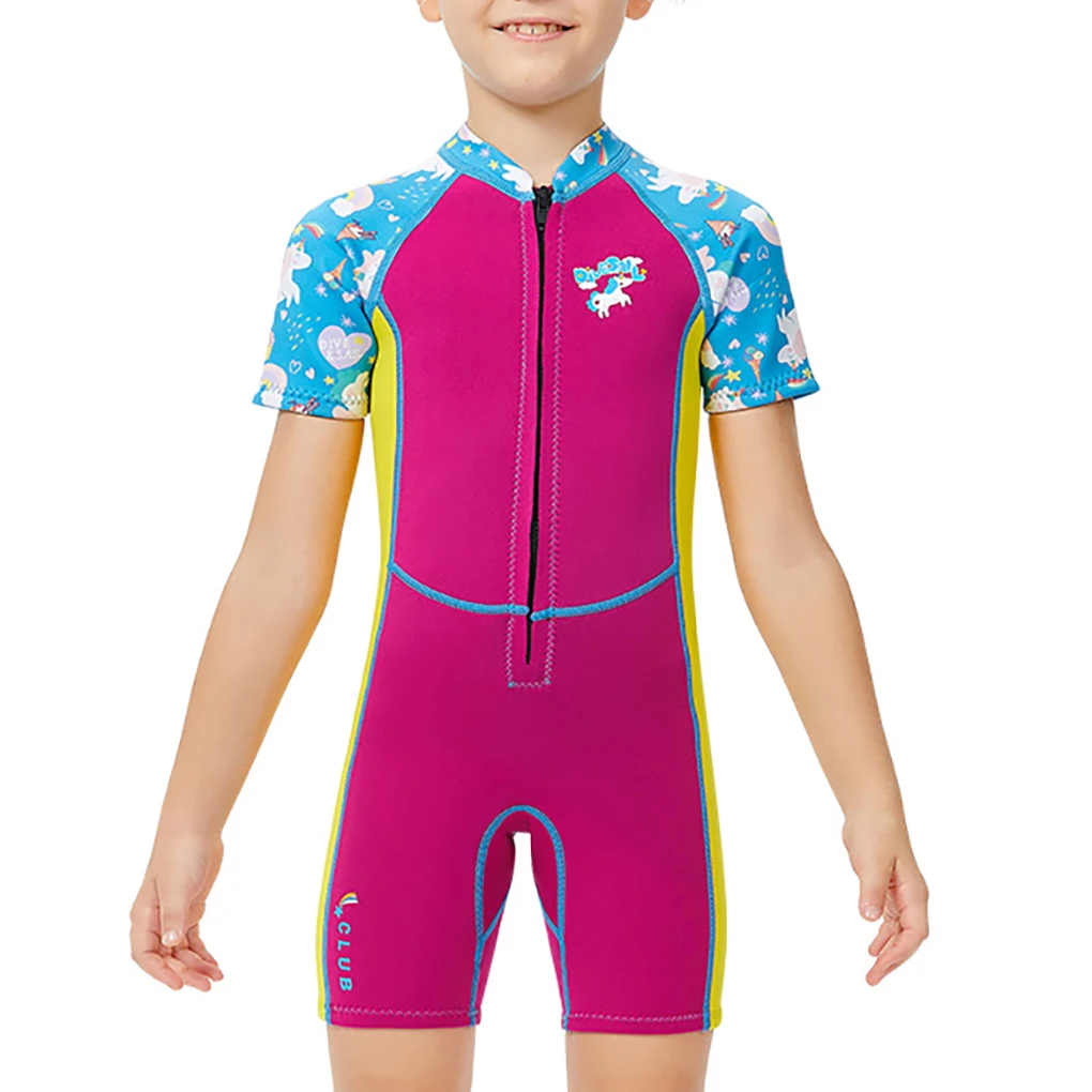 

Детский слитный купальник, боди, Солнцезащитный комплект для подводного плавания, купальный костюм для девочек, купальник для плавания и да...
