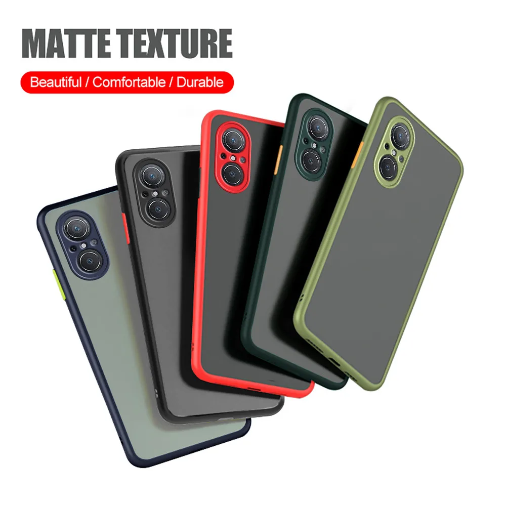 

Colorful Frame Matte Case For Huawei Nova 9 SE 5G 4G On Huwaei Hauwei Nova9 9SE Nova9SE Camera Protect Translucent Cover Fundas