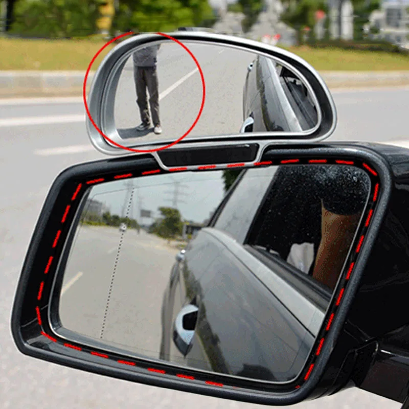 

Автомобильное Зеркало, широкоугольное боковое зеркало заднего вида для слепых зон, дополнительное парковочное зеркало заднего вида с пово...