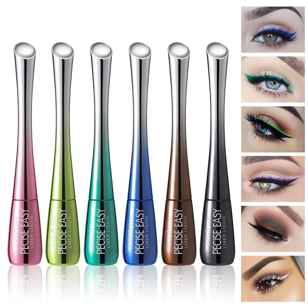 

Color Liquid Eyeliner Waterproof, Quick-drying, Long-lasting and Not Easy to Smudge 6-color Eyeliner and Eyeshadow