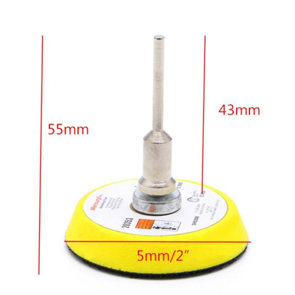 

Dia 2inch 50mm Sanding Pad Sander Disc Polishing Pad Backer Plate 3mm Shank Fit Dremel 12000RPM Electric Grinder Rotary Tool