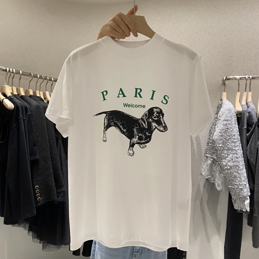 Женская футболка с коротким рукавом круглым вырезом и надписью East Gate