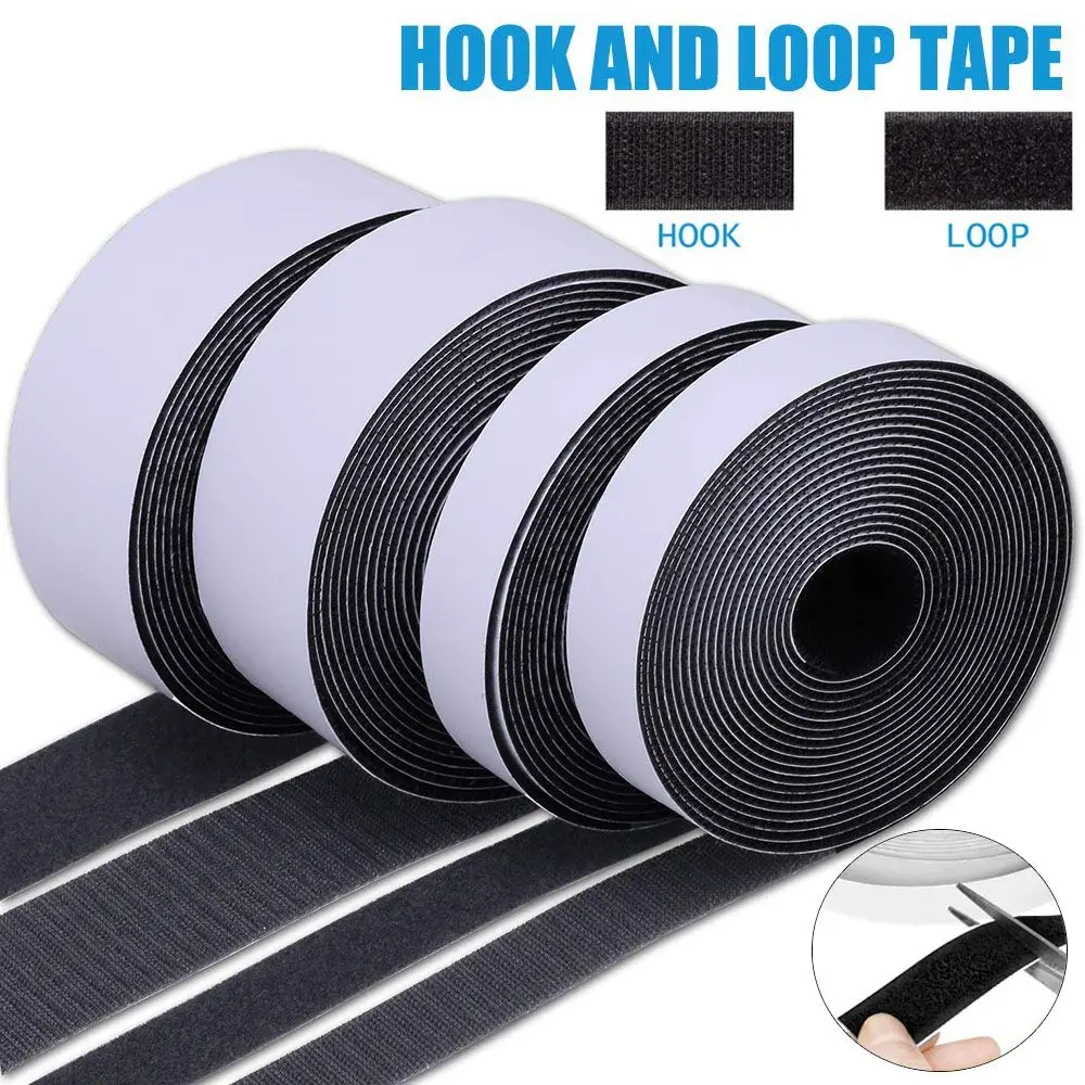 

Home & Living Adhesive Home Gadget DIY Accessories Self Adhesive Hook Magic Sticker Nylon Sticker Loop Fastener Tape