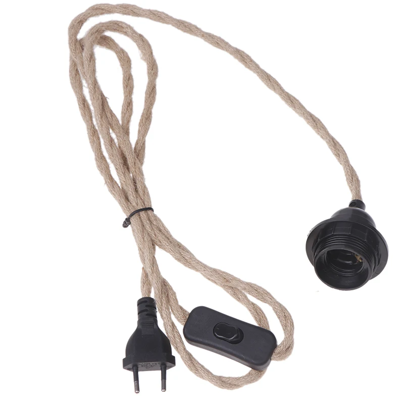 1 шт. съемная люстра E27 на пеньковой веревке 2/3/4 5 м