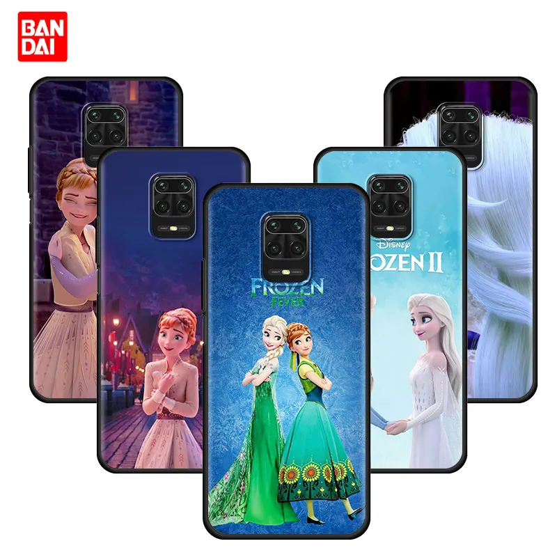 

Cover Case for Xiaomi Redmi Note 7 8 9 9s 10 11 8T 11T Pro Plus 5G 4G Soft Fashion Style Disney Queen Elsa Princess Girl