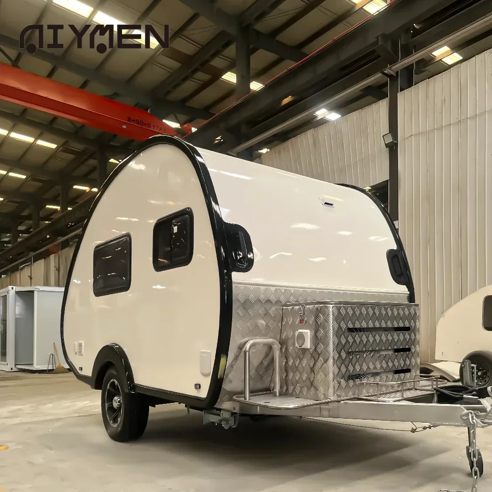 Отделение Campismo luxo pequeno гальваноizado Teardrop Overland Mini Caravana com tejadilho