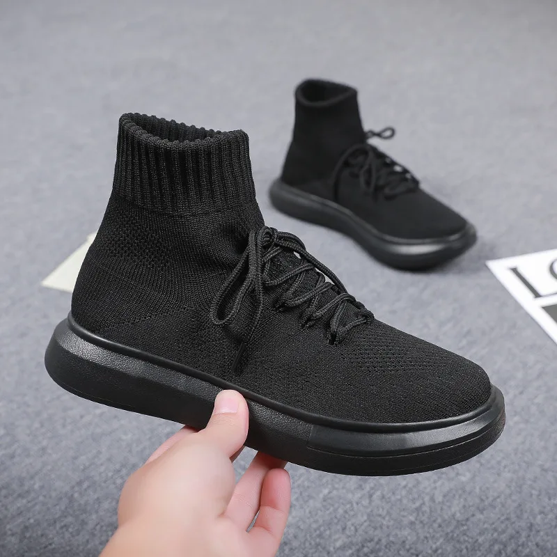 

Fashion Black Socks Shoes Men High Top Casual Sneakers Lightweight Platform Designer Shoes Men Sock Sneakers Brand Mens Trainers