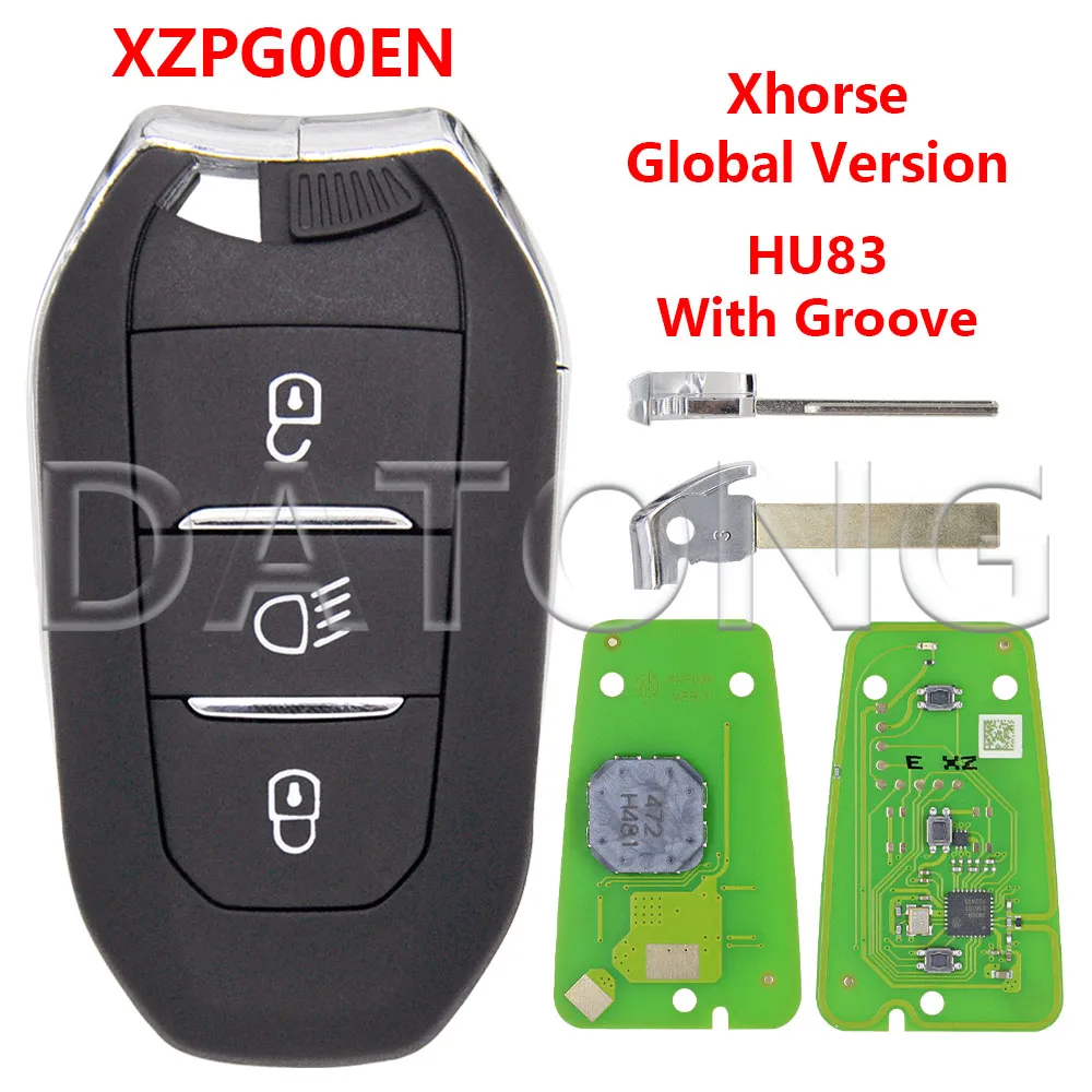 

Datong Xhorse VVDI XZPG00EN глобальная версия сменный автомобильный пульт дистанционного управления с поддержкой пустого ключа ID46 4A чип для Peugeot Citroen DS