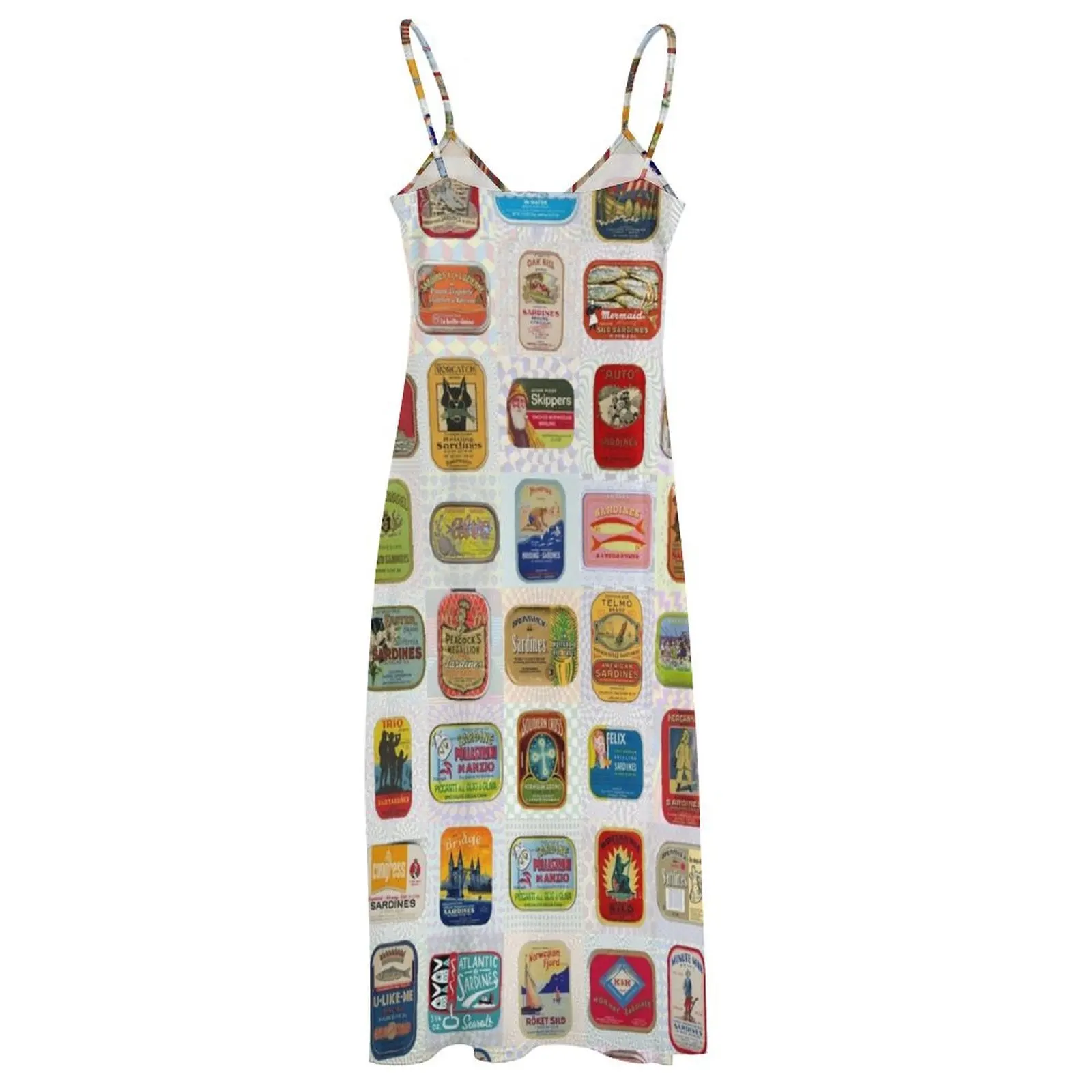 Платье без рукавов Sardine Tins Женская одежда