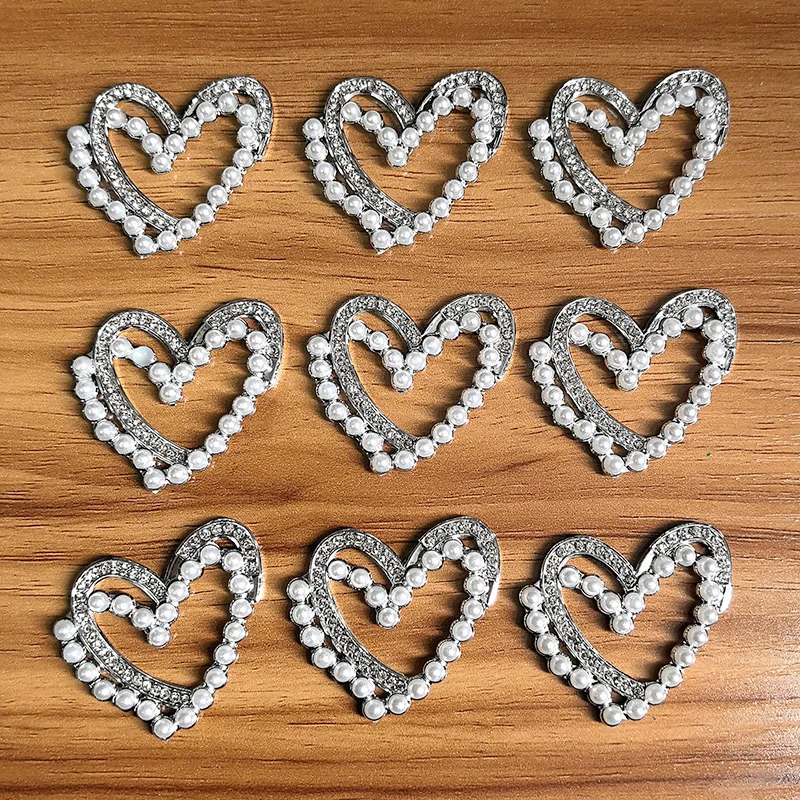 10 шт. пластиковые полые украшения в виде сердца любви подвески с имитацией