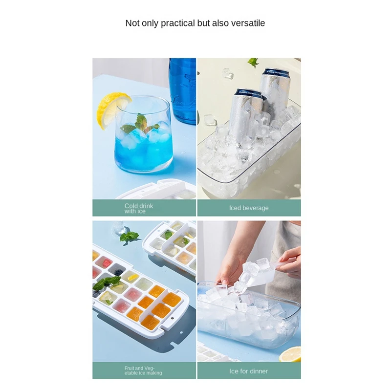 Пресс-форма силиконовая квадратная для льда подносы кубиков ящик хранения