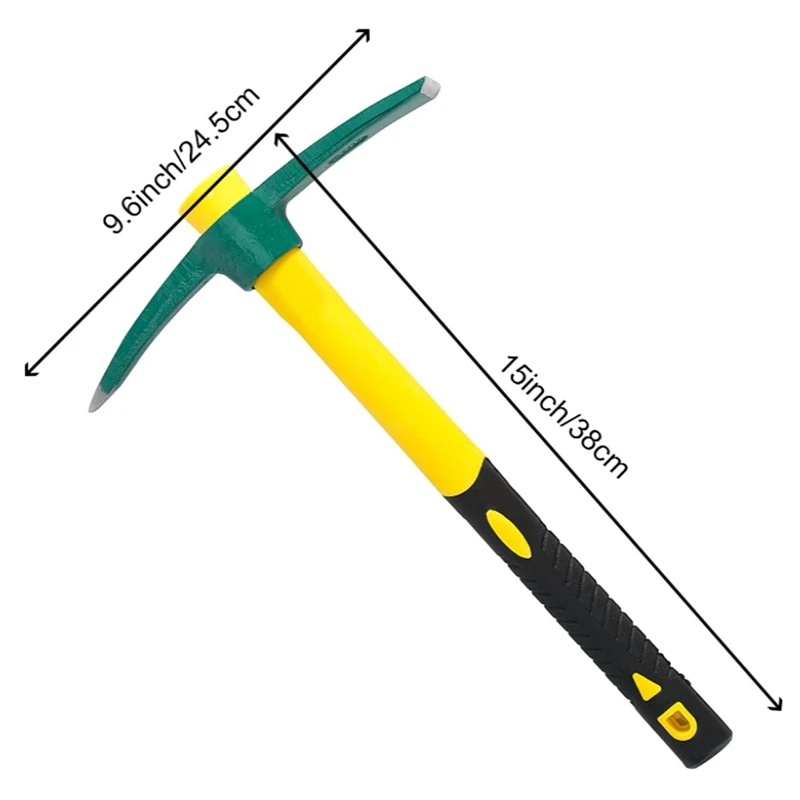 Маточная мотыга Pickaxe сверхмощная садовая ручная кирка ручной инструмент для