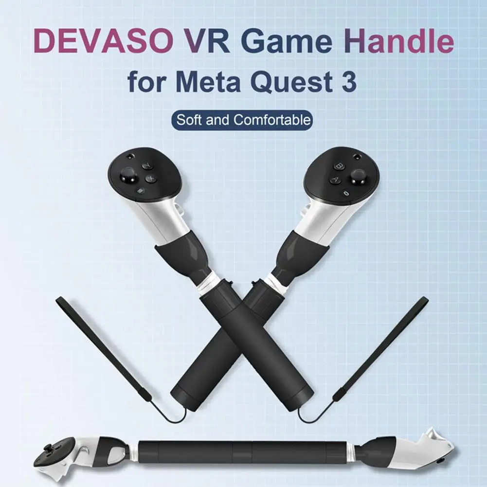 

New For Meta Quest3 Game Lightsaber Stand Golf VR Game Extension Stick Extension Gamepad Men's And Women's Gaming Accessori Y4B7