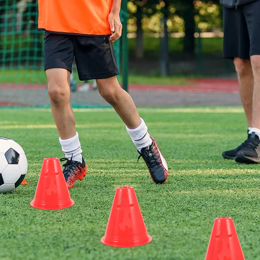 

20 Pcs Soccer Practice Cones Mini Flag Bucket Colorful Plastic Sports Small Training
