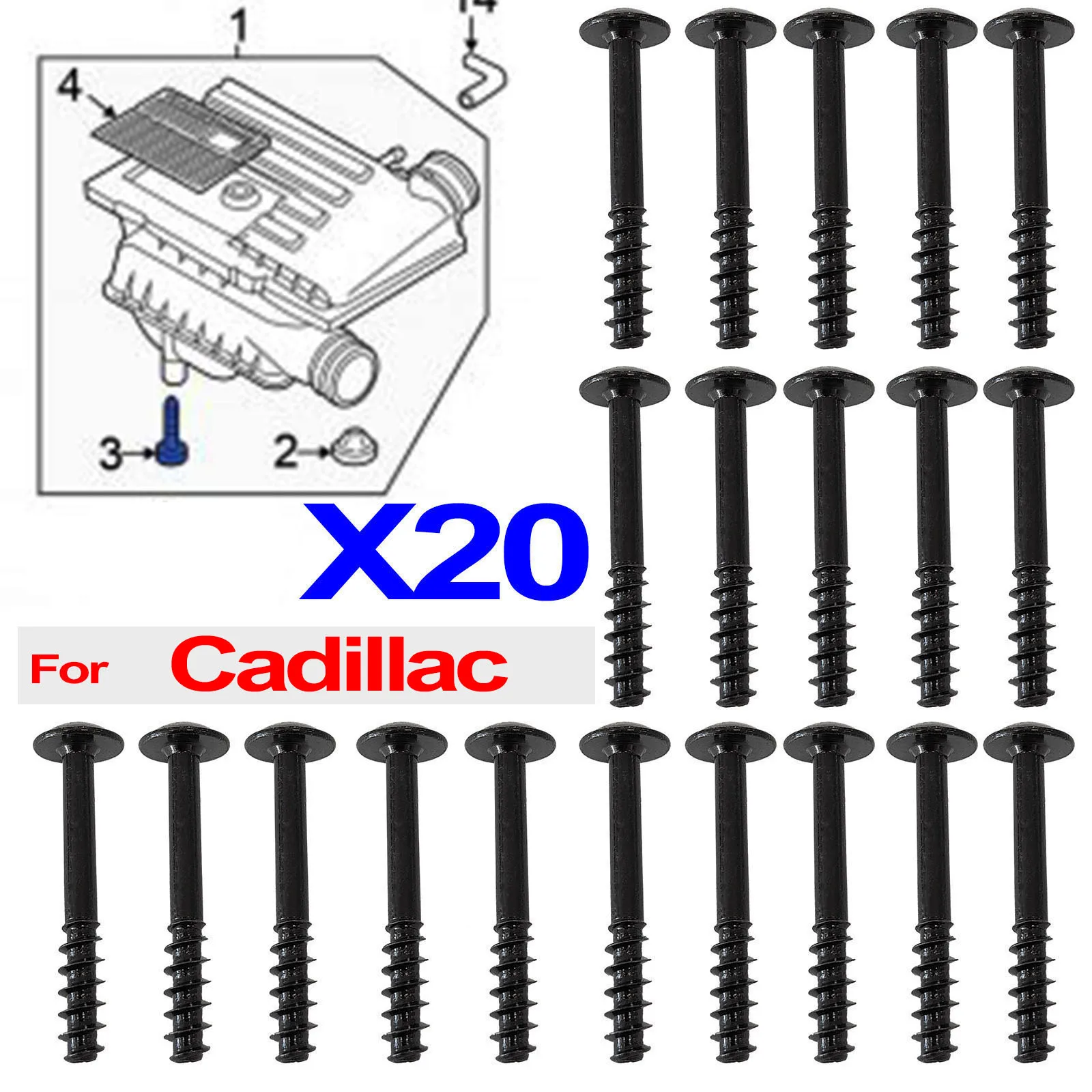 

20X для Cadillac CT4 CT5 CT6 XT5 XT6 XTS CTS ATS очиститель воздушного фильтра впускной коробки корпуса винт крышки стопорный болт 12800518 13384034