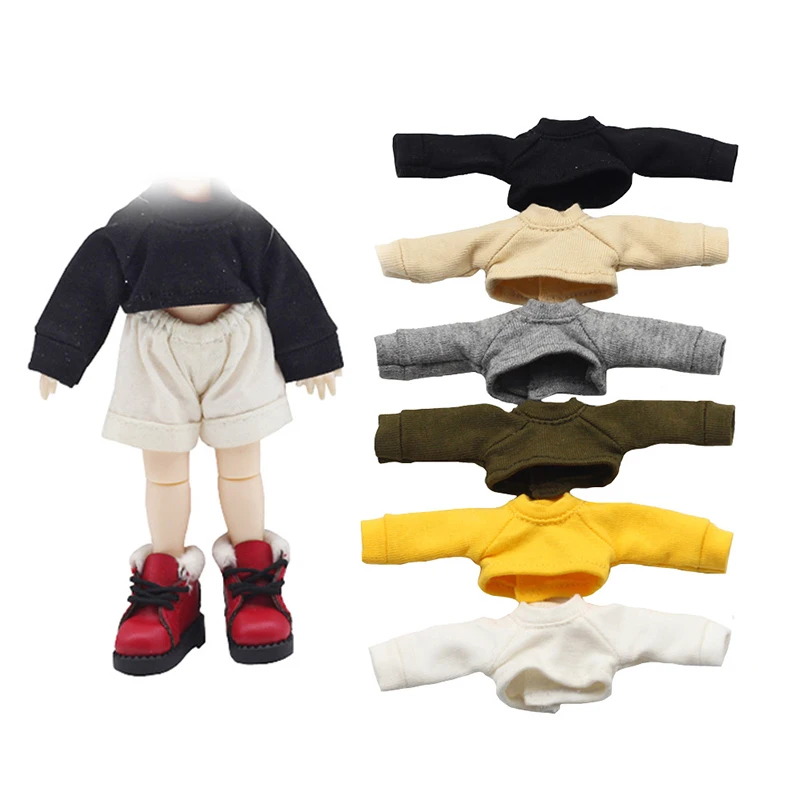 

Одежда для куклы, рубашка с длинным рукавом, игрушка для куклы, одежда, мини-костюм для куклы Ob11 грус 1/12 Bjd, детские игрушки, подарки на день ро...