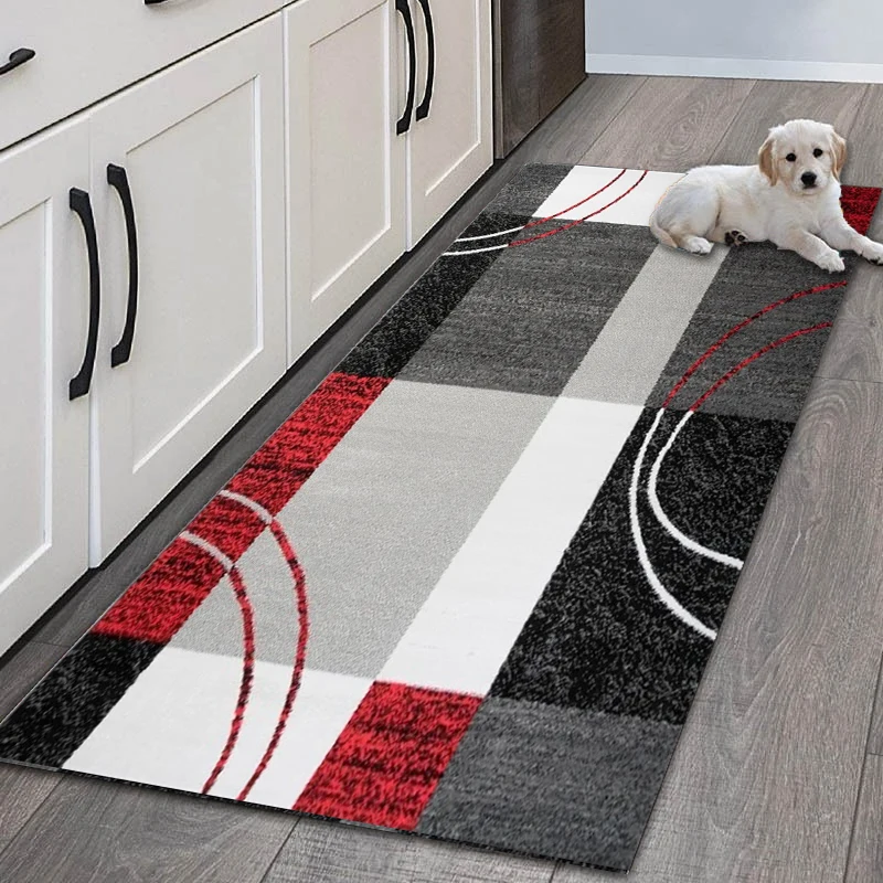 

Print Carpet Runner Rugs for Kitchen Rug Washable Floor Mat Mats Bath Modern Long Traditional Light Flower Fabric Nordic Coffee