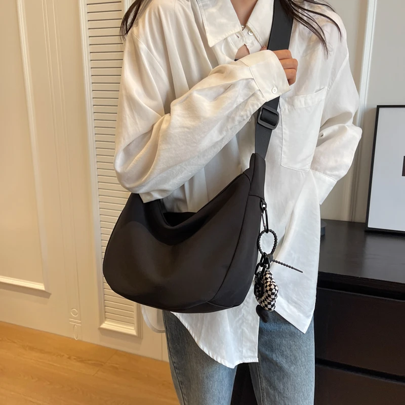 

Женские сумки 2023, лидер продаж, сумка на плечо из искусственной кожи на молнии, модная простая сумка, однотонная женская сумка через плечо большой вместимости