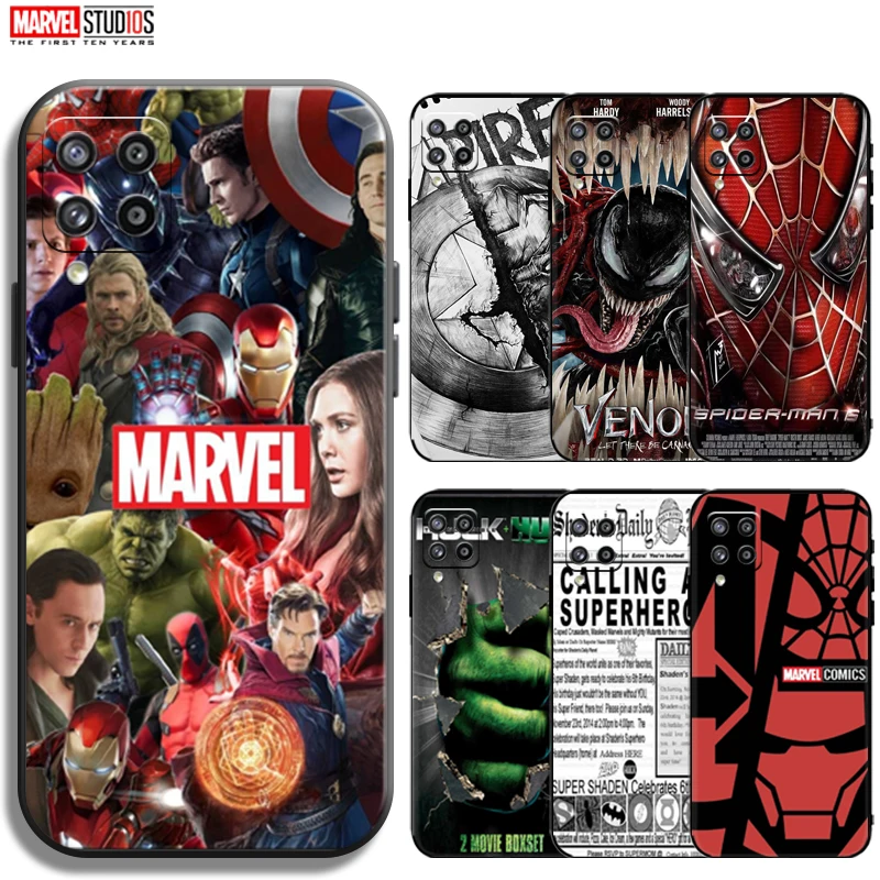 

Marvel Avengers Phone Case For Samsung Galaxy A22 A22 5G Silicone Cover Funda Bumper Carcasa Back Ultra-Thin
