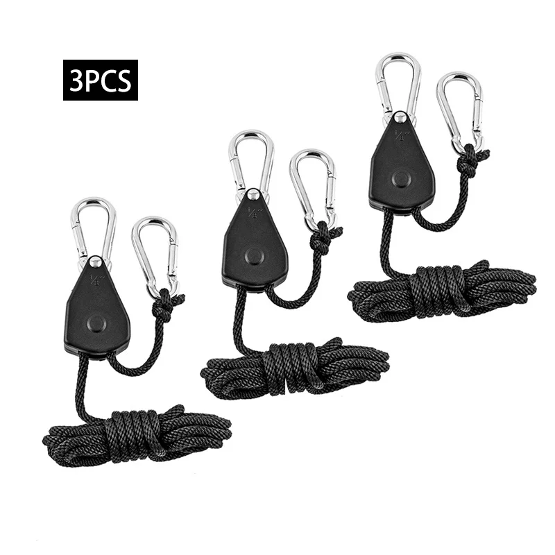And Canoe Boat Bow Stern Rope Lock Tie Down Strap 1/8 Inch Heavy Duty Adjustable Rope Hanger 240cm