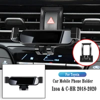 car phone holder for toyota chr 2018 2022 gravity navigation bracket gps stand air outlet clip rotatable support car accessories