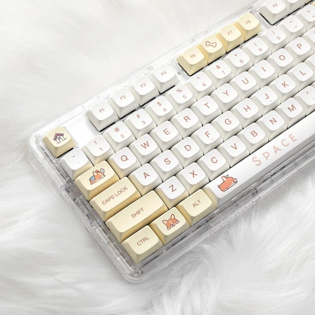 Милый колпачок для клавиш Shiba Inu XDA высота PBT сублимационная адаптация VGN75/68/98/87/104/108
