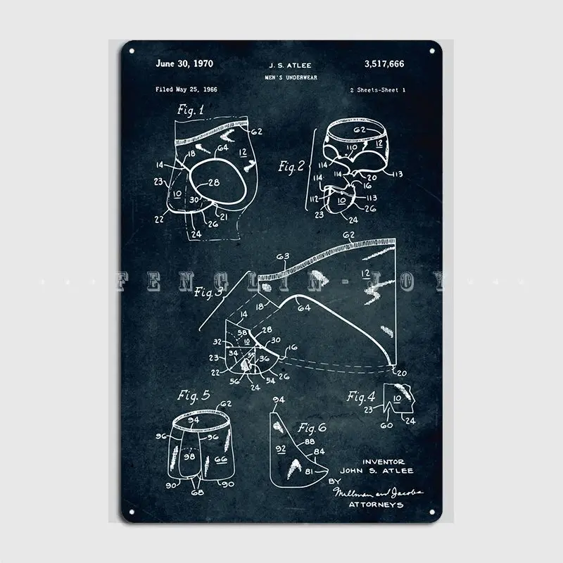 

1966, мужской плакат для нижнего белья, металлический плакат, Настенный декор, искусственный дизайн, кинотеатр, гостиная, жестяной плакат