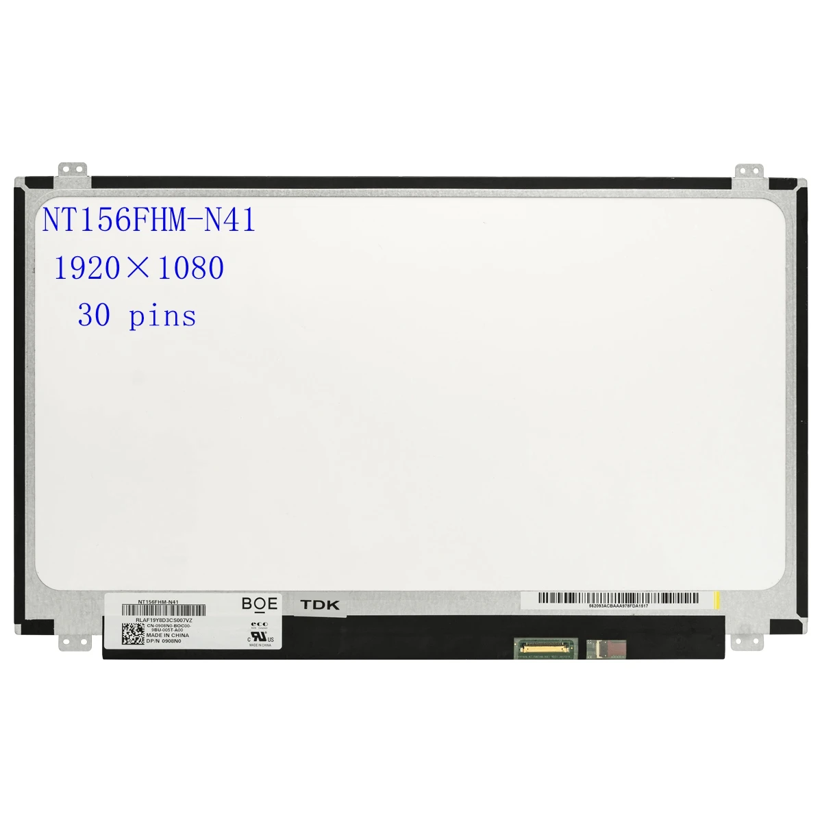 

15.6"Laptop Screen 1920*1080 eDP 30pin NT156FHM-N41 NT156FHM-N42 N31 N156HGE-EA1 B156HTN03.4 B156HTN03.5