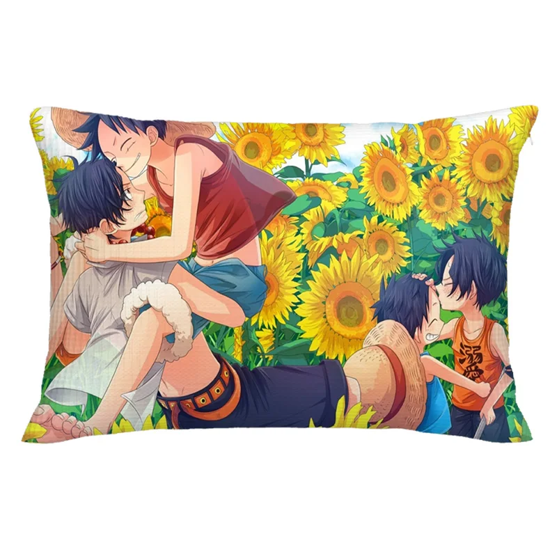 

Популярная мультяшная Подушка «One Piece», модель детской подушки, подарок для семьи, наволочка для дивана, Автомобильная подушка, чехол 50x70 см