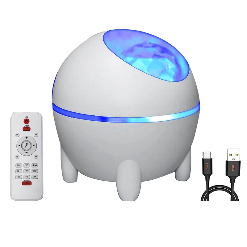 

Star Projector With Bluetooth Music Speaker, 10 Colors Moon Galaxy Night Light Remote Control, Starry Sky Nebula Lamp