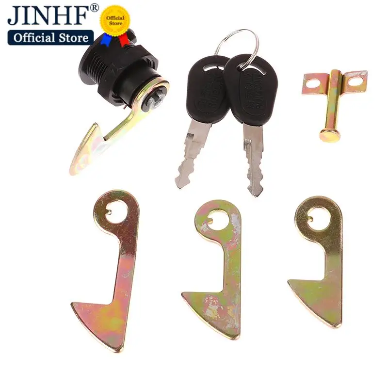 

Флюз-1 комплект (1 замок + 2 ключа + 4 металлических крючка), замок замка заднего багажника электроскутера, аксессуары, задние замки мотоцикла