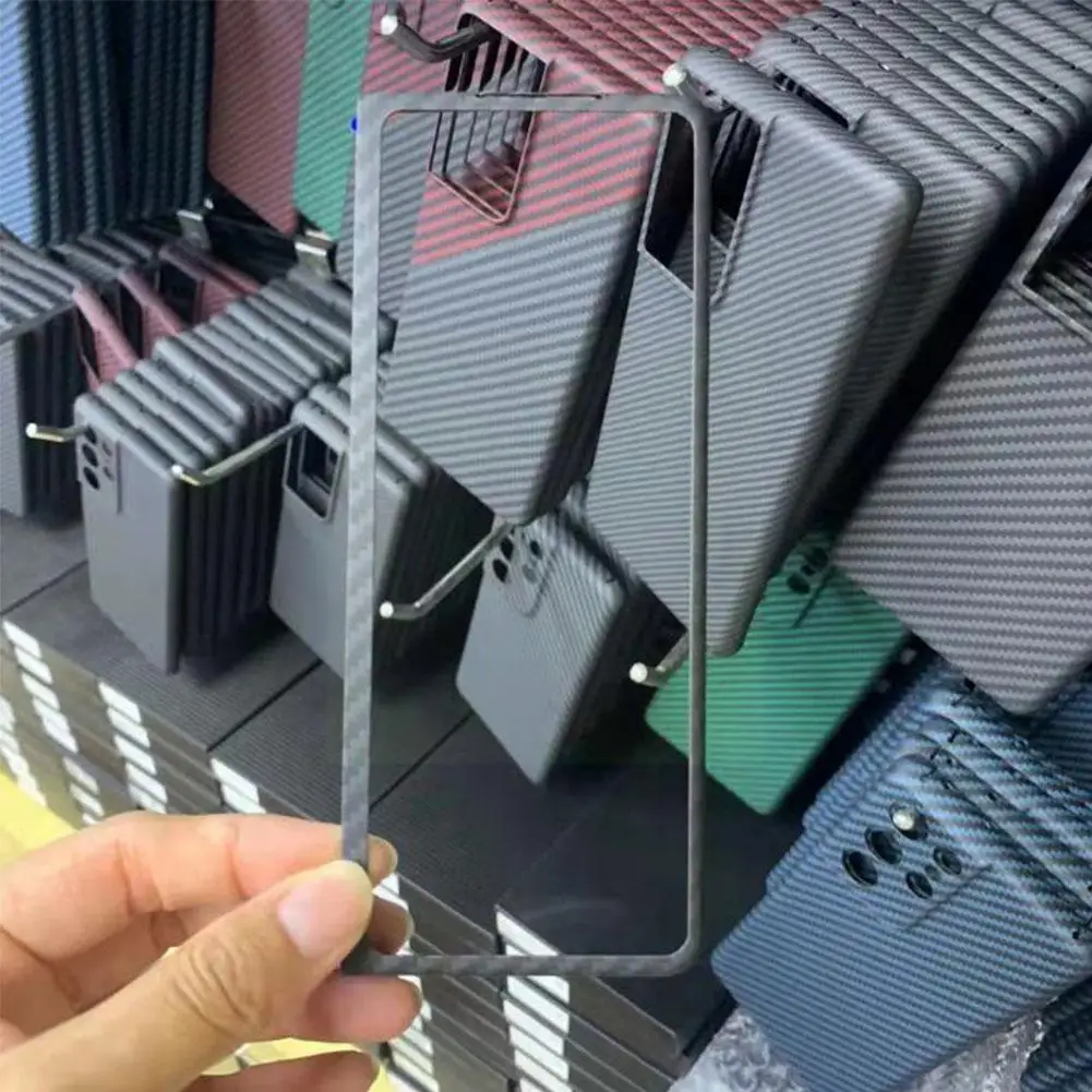 

Чехол из углеродного волокна для Samsung Galaxy Z Fold3, Ультратонкий чехол из арамидного волокна для Galaxy Z Fold 3 5G, противоударный защитный чехол Y0T0