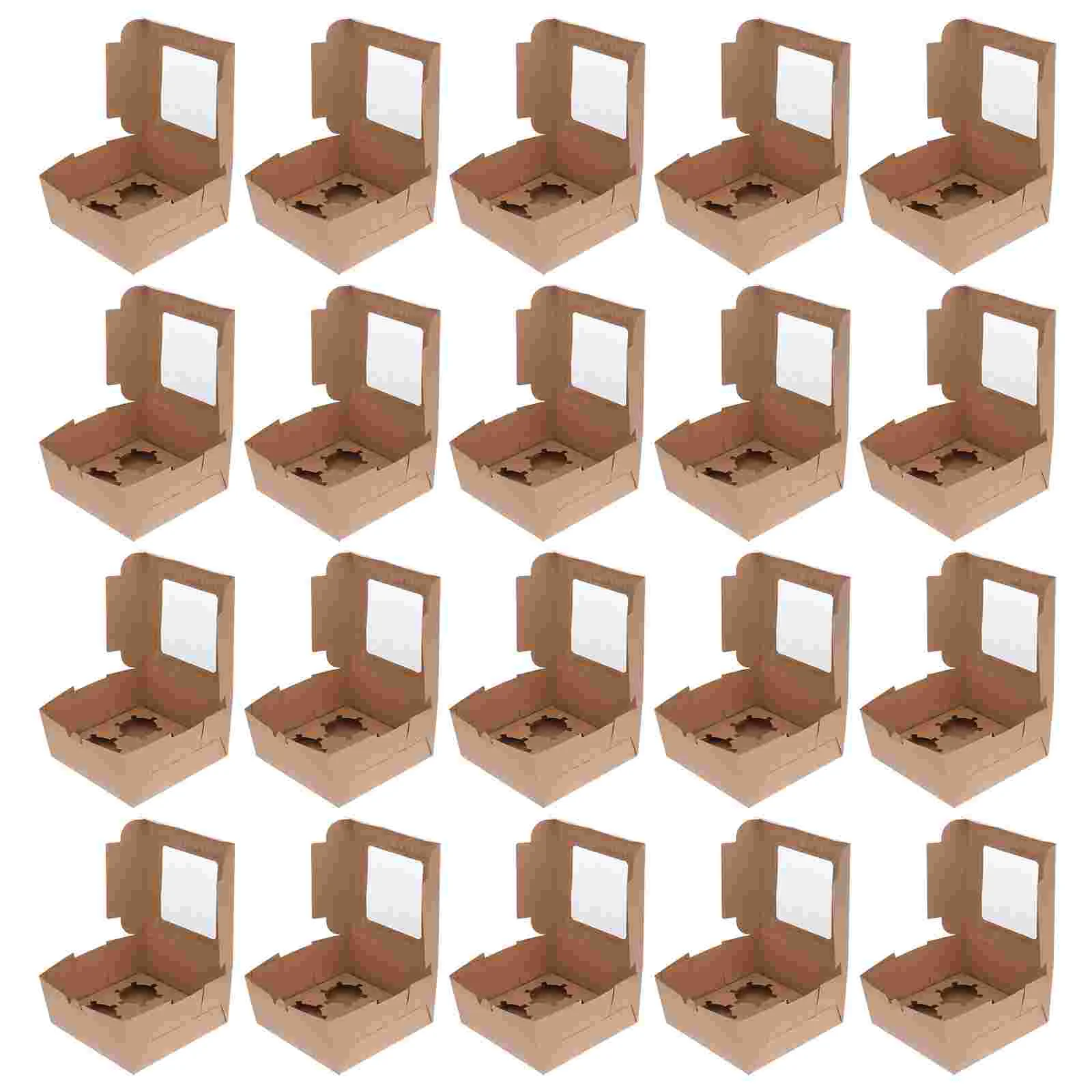 

Boxes Cookie Bakerywindow Box Treat Containers Dessert Muffin Gift Bakingpaper Donut Piegiving White Christmas