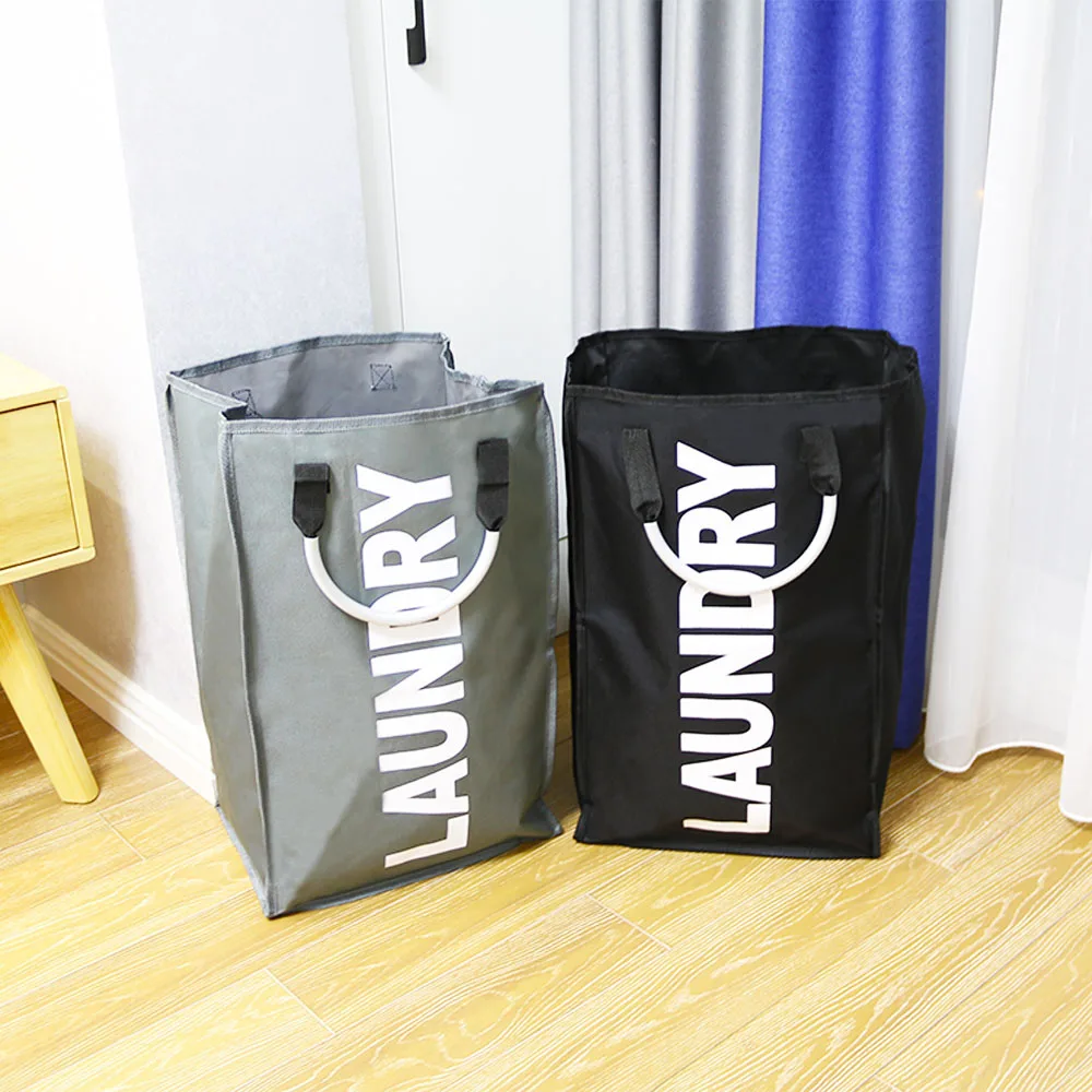 Складная корзина для белья большая грязного сортировки сумка грязной одежды из
