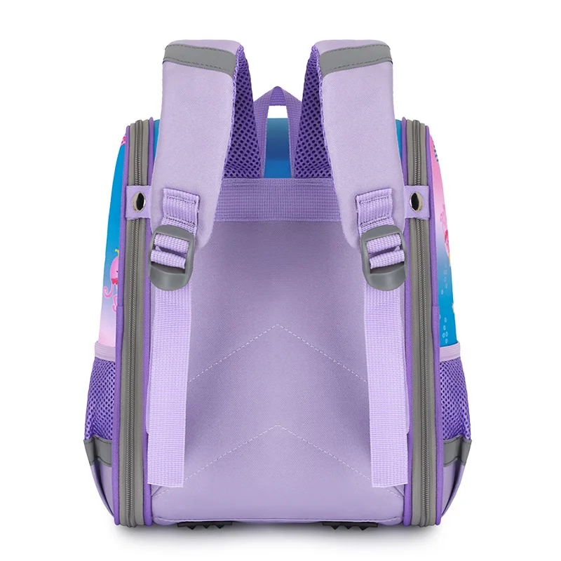 Children Anime Small Backpacks 3D Hard Shell Princess Girl Mermaid Unicorn Boy Dinosaur Kindergarten Students Cartoon Schoolbags