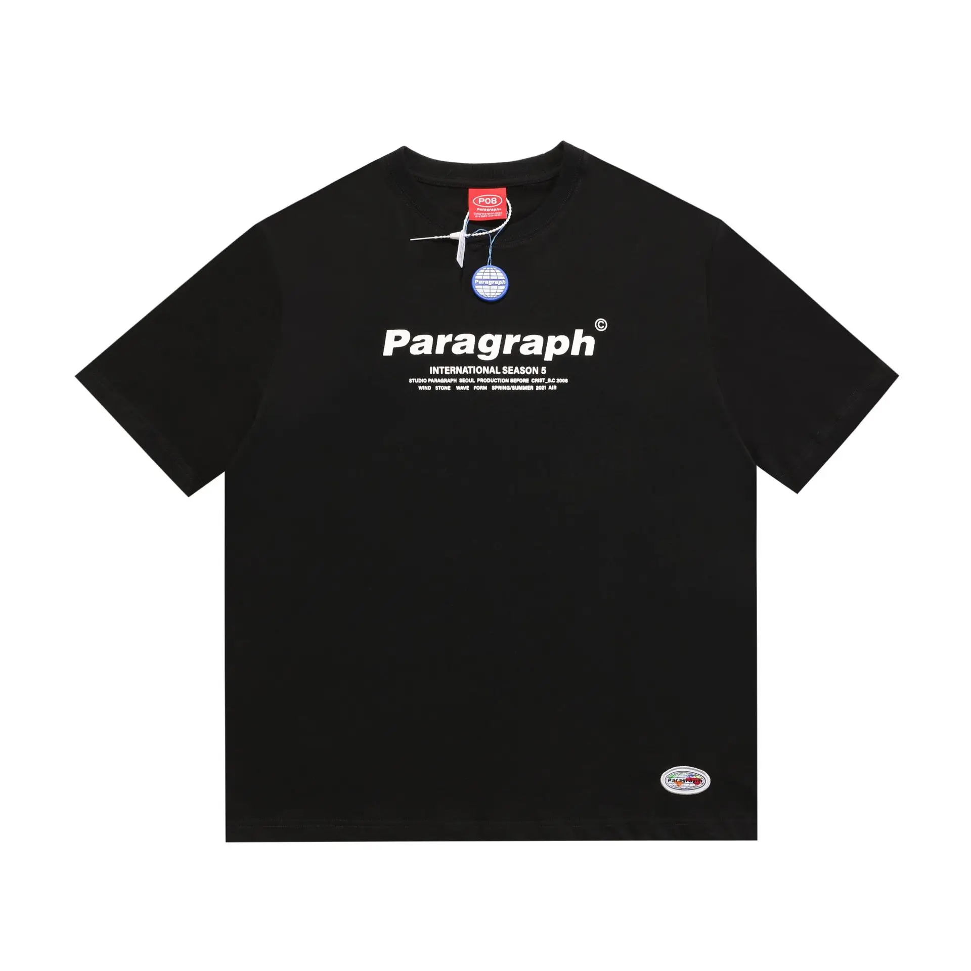 

Korean Tide Brand Paragraph Planet Short-sleeved Men and Women Loose Casual Letter Printing Embroidery T-shirt Couple