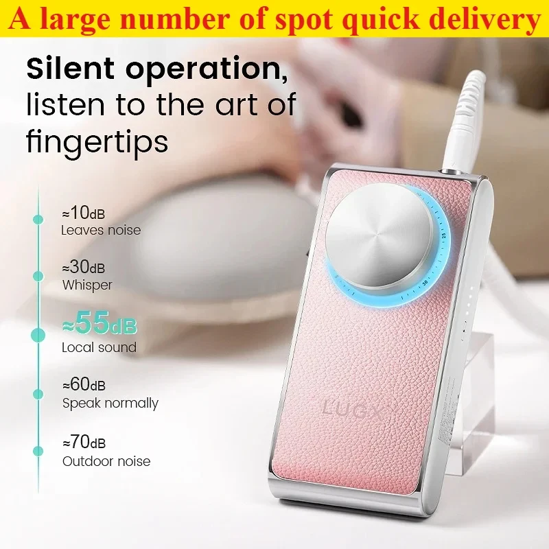 Фото Аккумуляторная дрель-фрезер LUGX 2026 24W USB, профессиональная электрическая машинка для маникюра, портативная, оптом №1