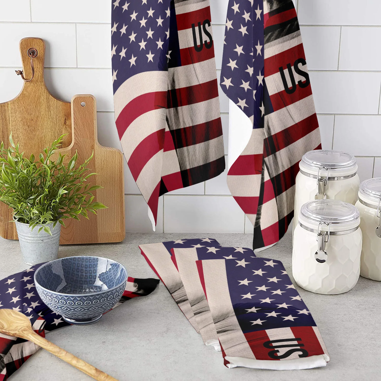 

Кухонное полотенце из микрофибры с американским флагом