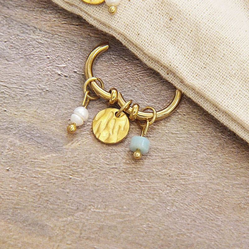 Круглые серьги-кольца из нержавеющей стали