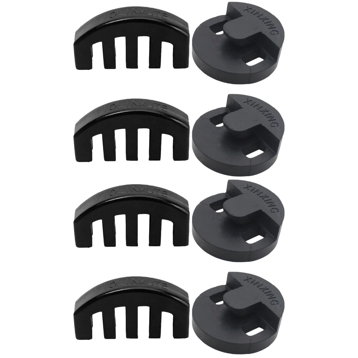 

8 pcs Violin Mute Rubber Silencer Violin Practice Parts Stringed Instrument mutes