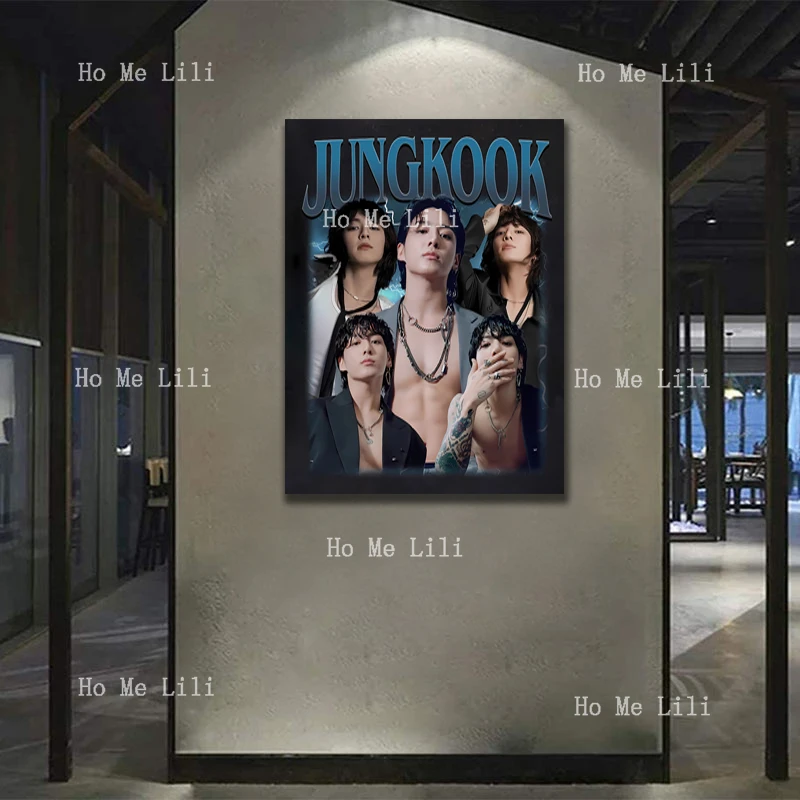 Ограниченная серия Аарон Тейлор Джонсон винтажный подарок холст художественный